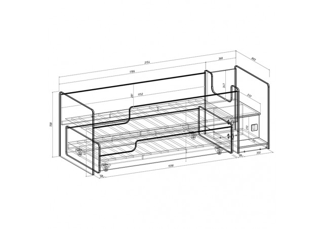 Детская выкатная кровать Легенда К302.41 в Орске